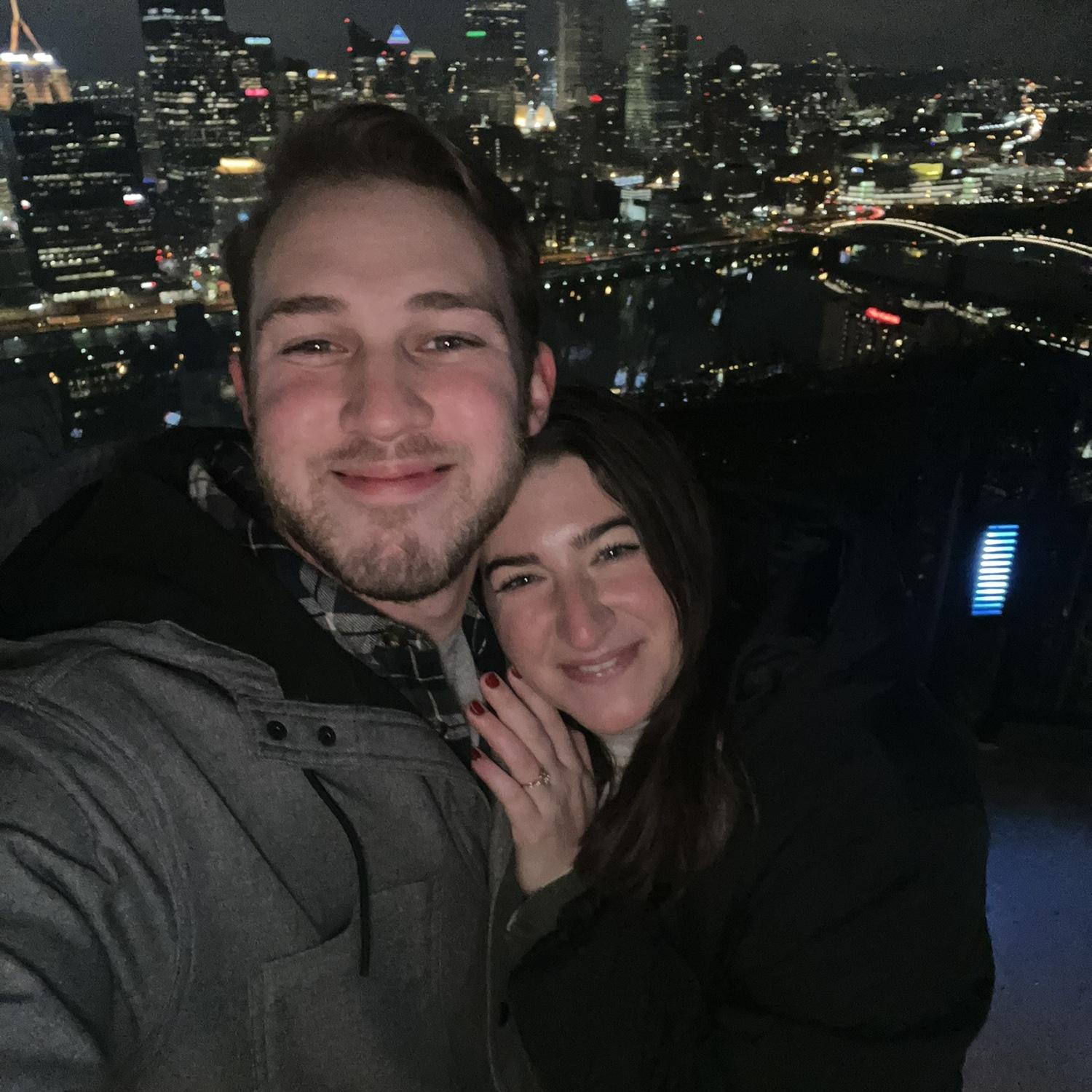 The night we got engaged!