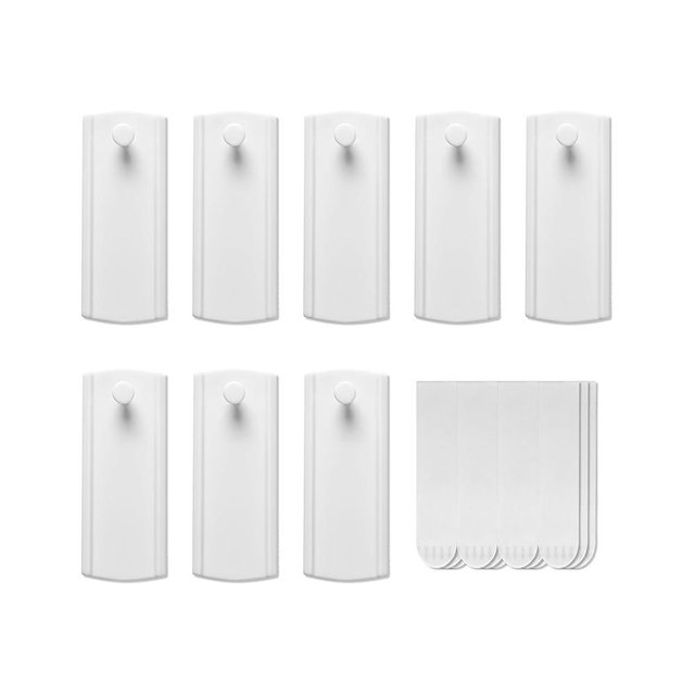 Large Universal Frame Hanger, 8 Picture Hangers, 12 Large Removable Adhesive Strips, Jellysub Damage Free Picture Hanging Hooks Heavy Duty, No Nails Picture Hooks