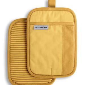 Beacon 2-Tone Cotton Yellow Pot Holder Set (2-Pack)