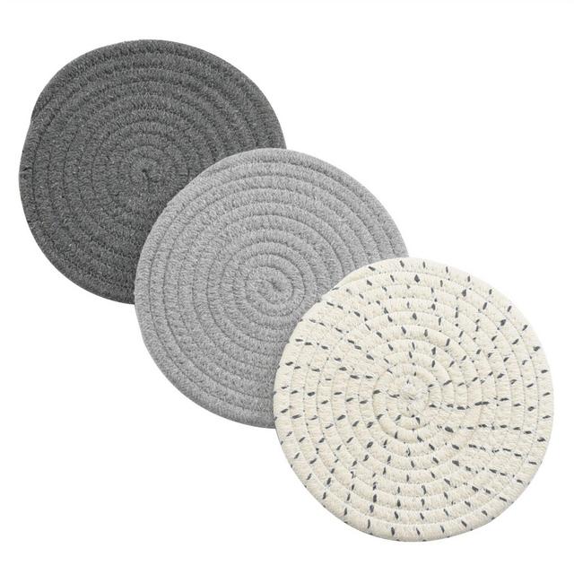 Potholders Set - Gray