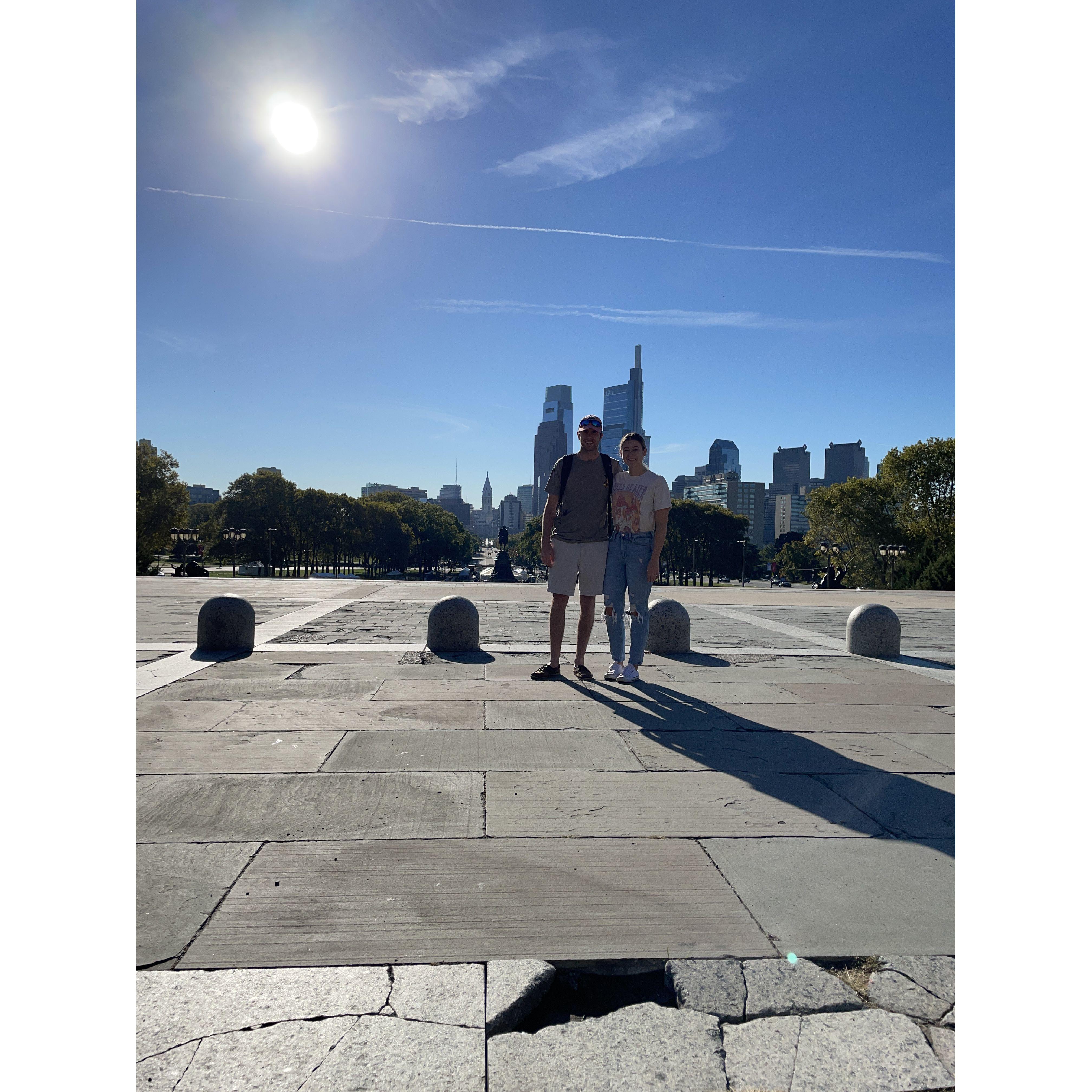 Climbed up Rocky's stairs to see the Philly skyline
10.06.2022