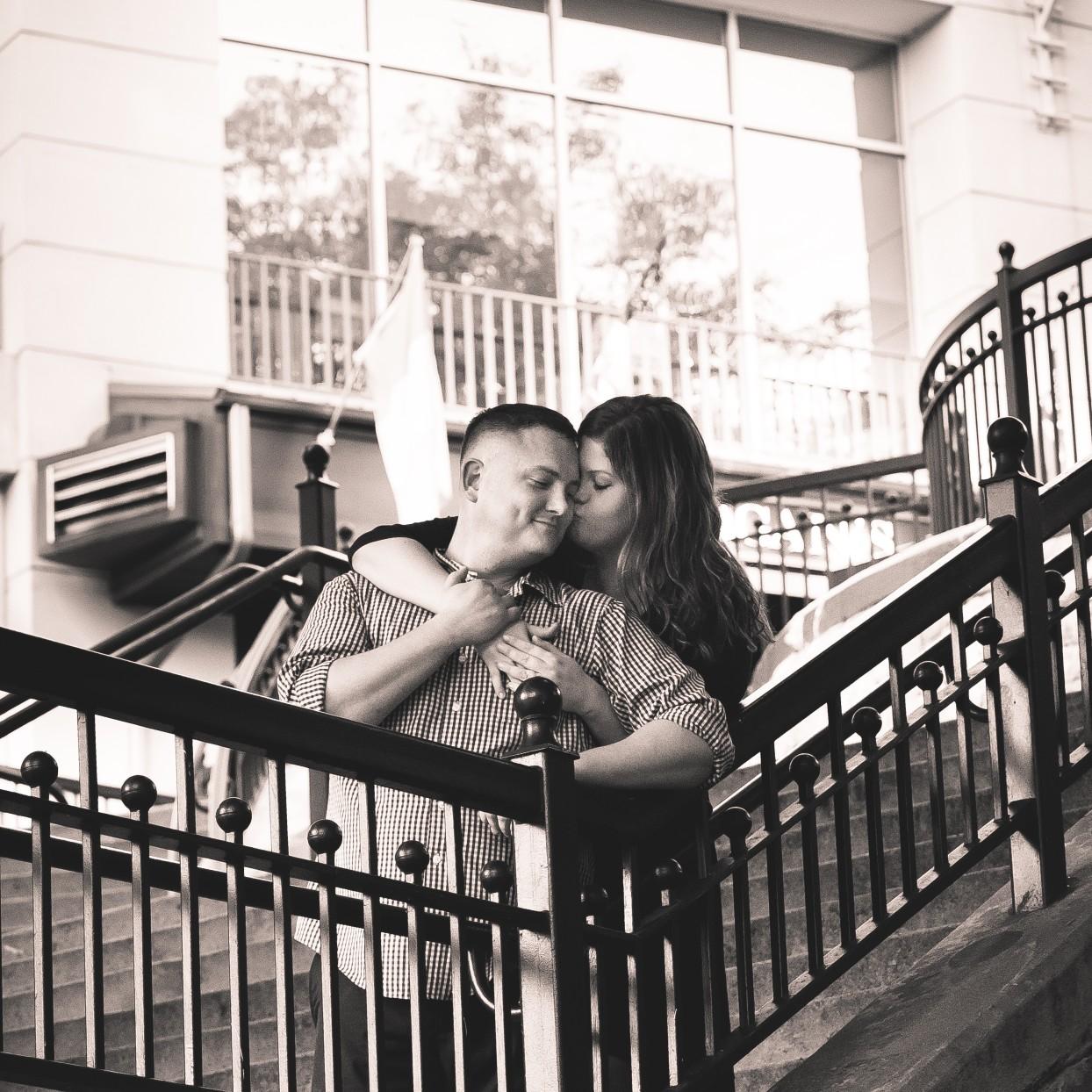 Engagement session in Big Spring Park- Huntsville, AL