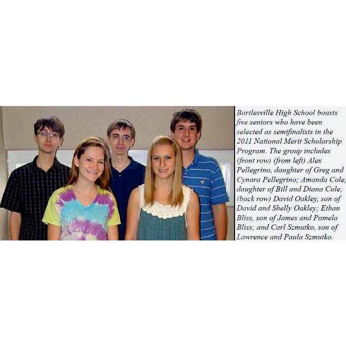 We first knew each other in high school as rivals for the title of biggest nerd in Bartlesville. Here we are in a newspaper photo naming us National Merit Semifinalists.