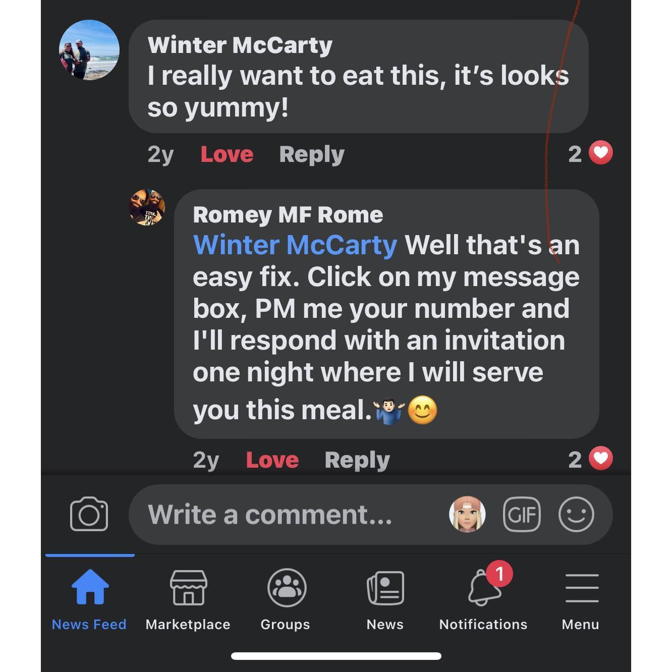 6.13.2019 I commented & this is how he got my phone# . The very next morning we started texting & we have been inseperatable ever since.