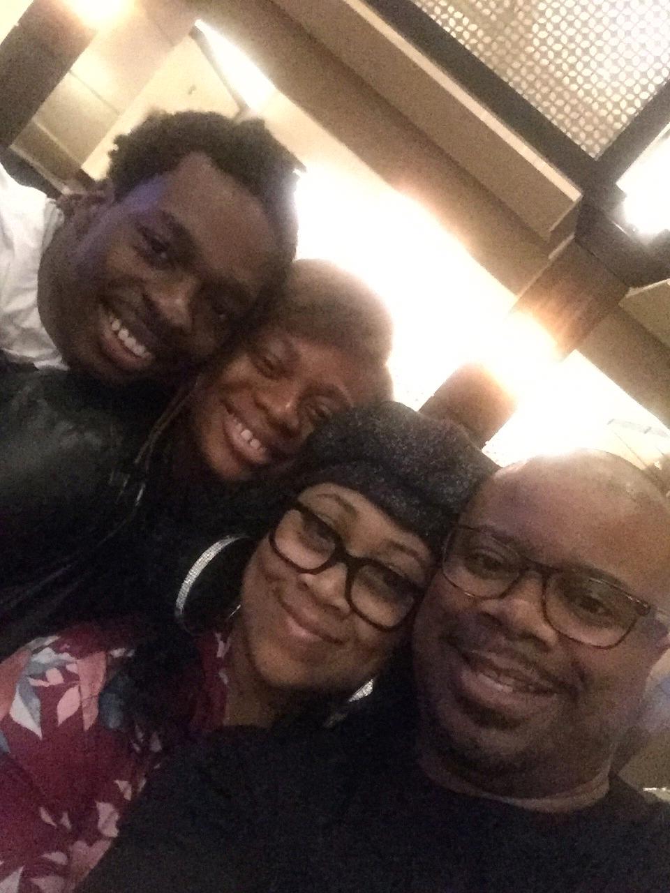 Jordan, Kyla, Aunt Denise and Uncle “Lews” (Lester)