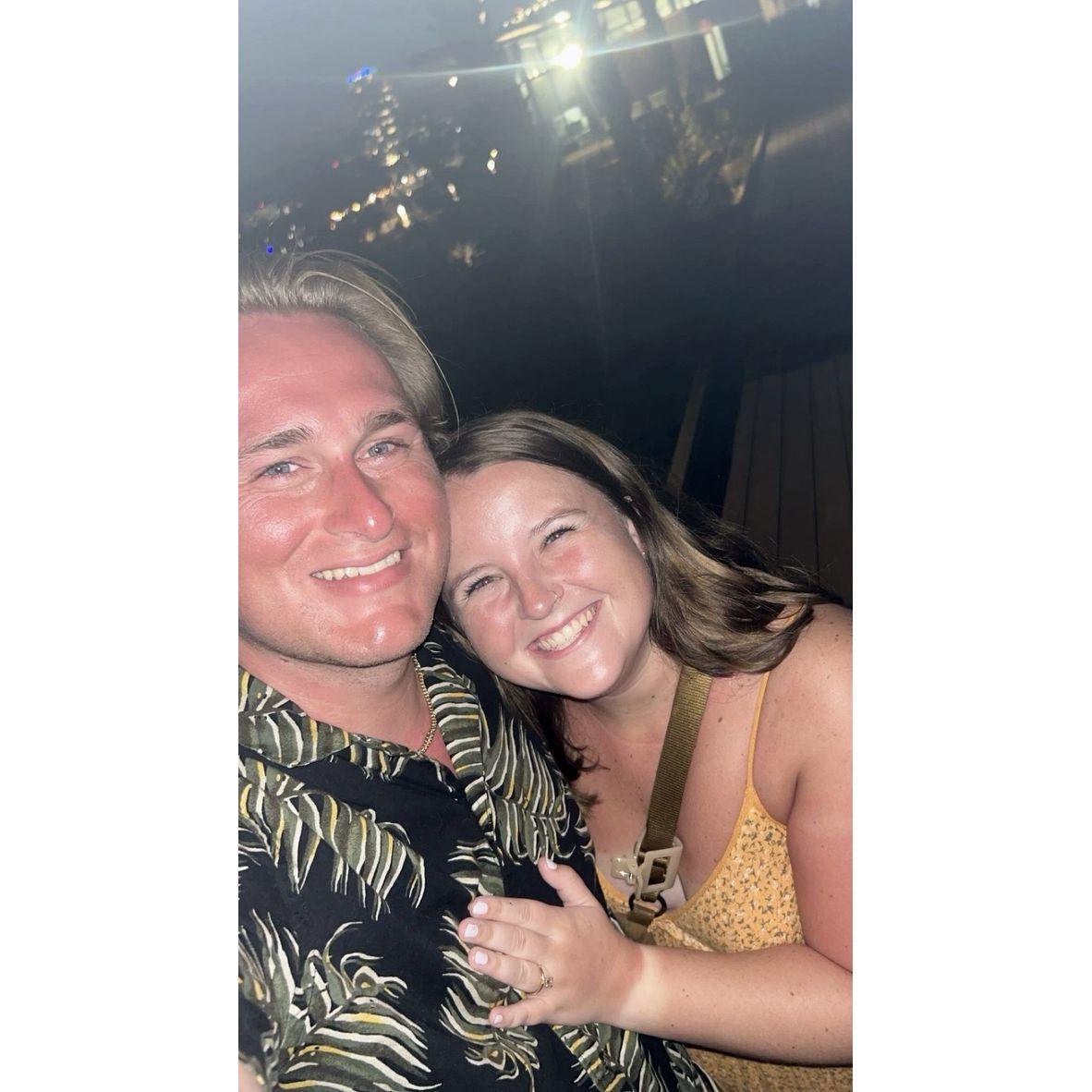 The night we got engaged November 2023