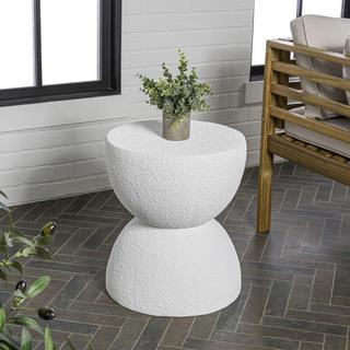 Greta Mid-Century Modern Drum Accent Table