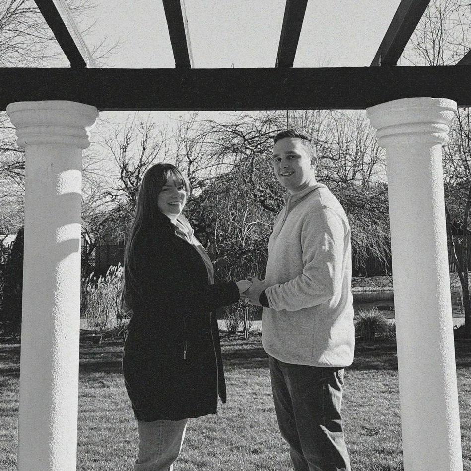 1/26/25 Standing where we'll get married exactly six months later!