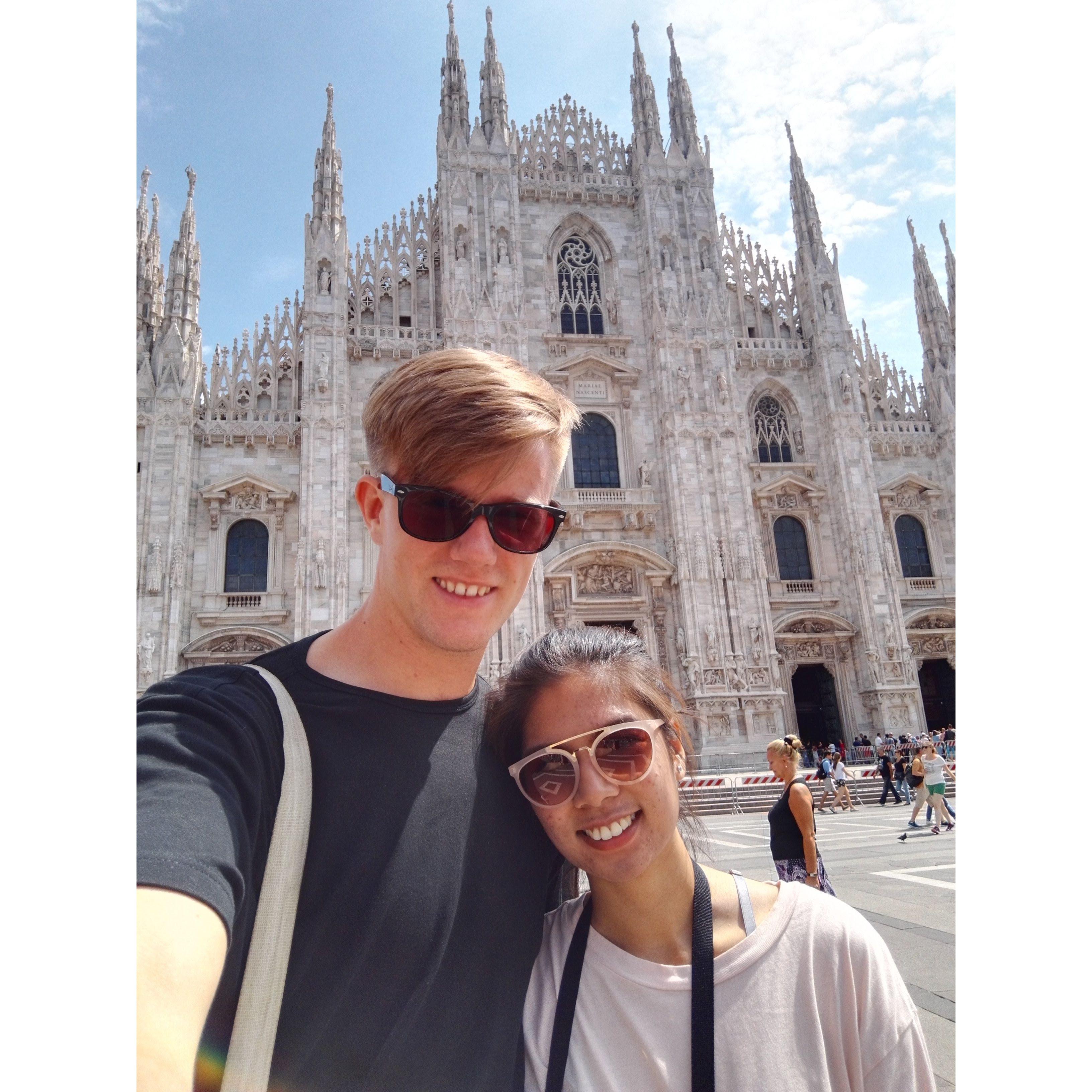 Første interrail (og rejse) sammen: Milan, Italien 07-2017