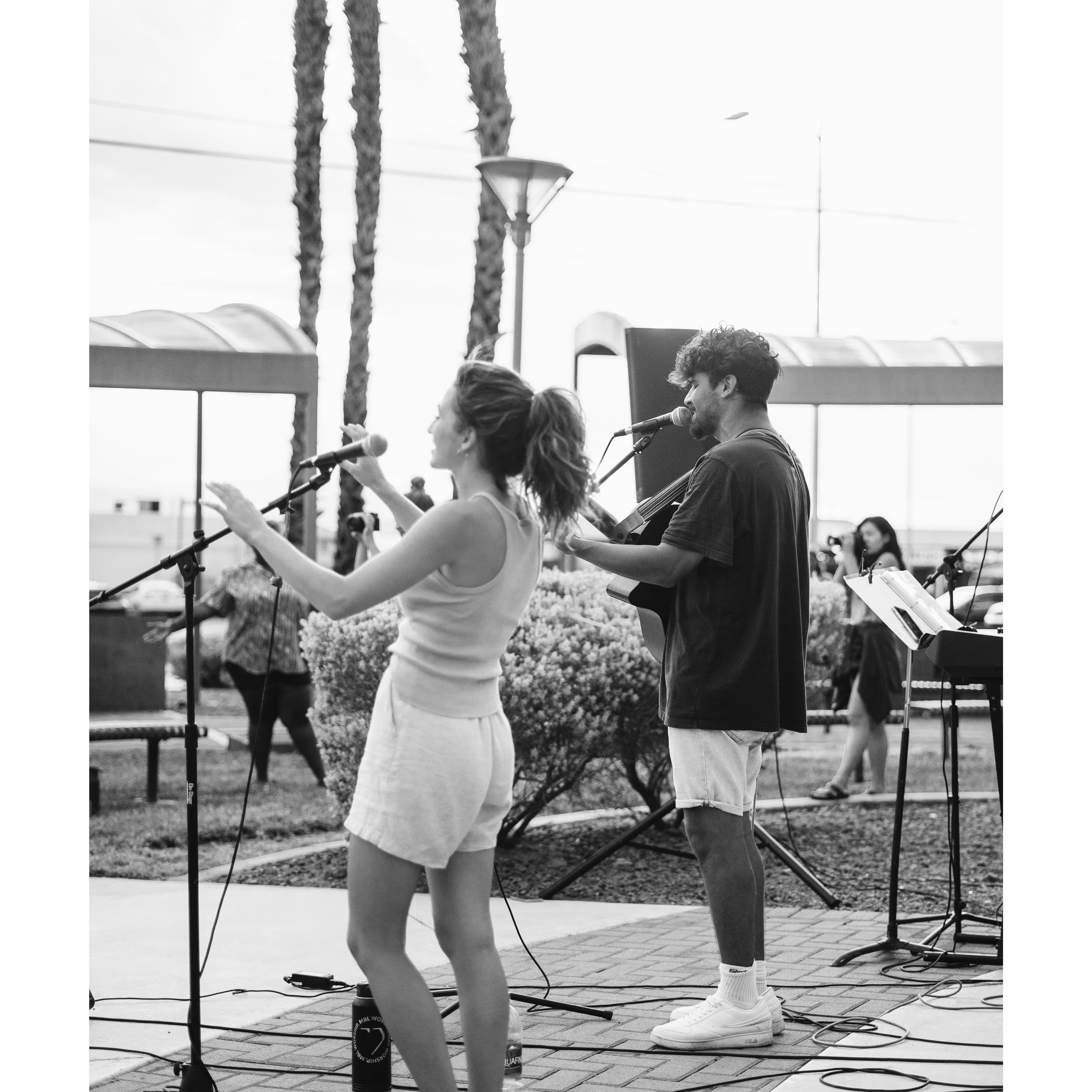 July 2021: worshipping with our friends (Las Vegas, Nevada)