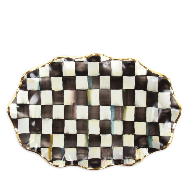 Mackenzie-Childs Courtly Check Serving Platter