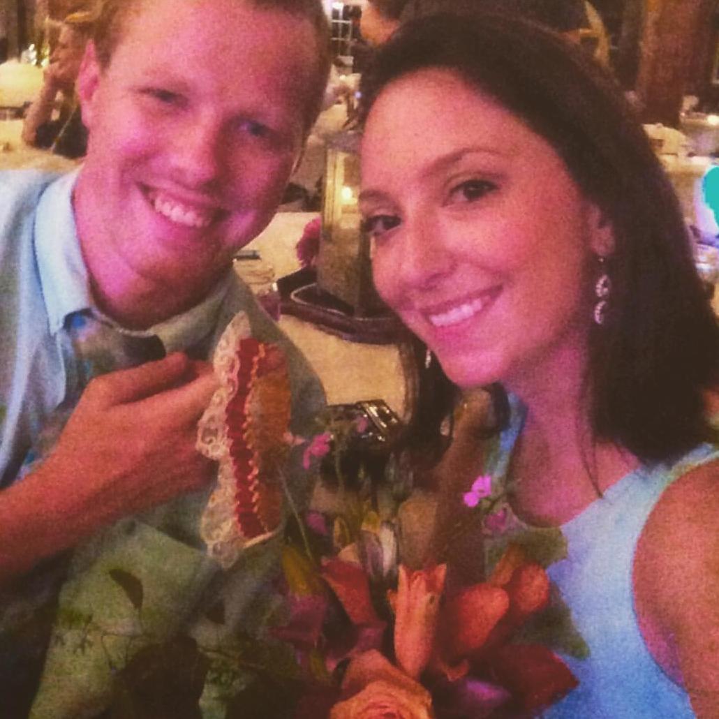 Their second wedding together where Emily caught the bouquet and Mike caught the garter - September 2015