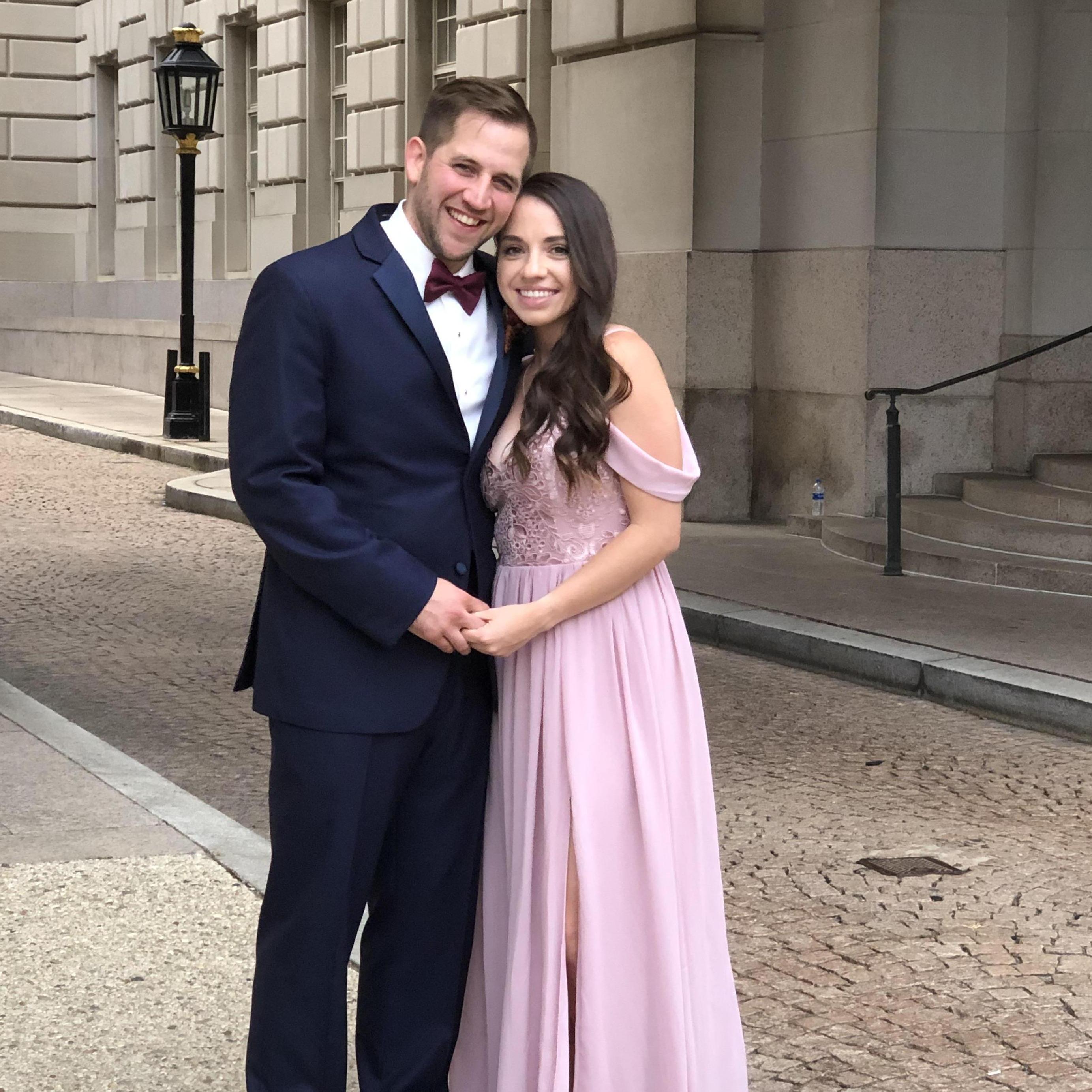 Our first wedding together!