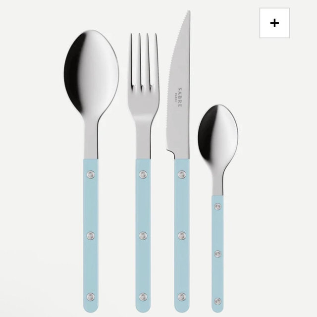 Bistrot Solid, Pastel blue - 24 pieces cutlery set