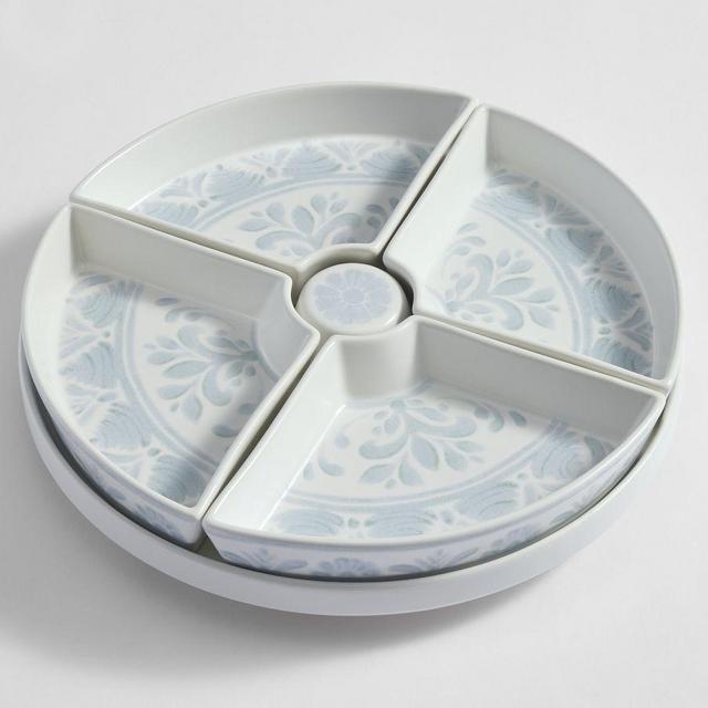 Chambray Tile Lazy Susan - Chambray