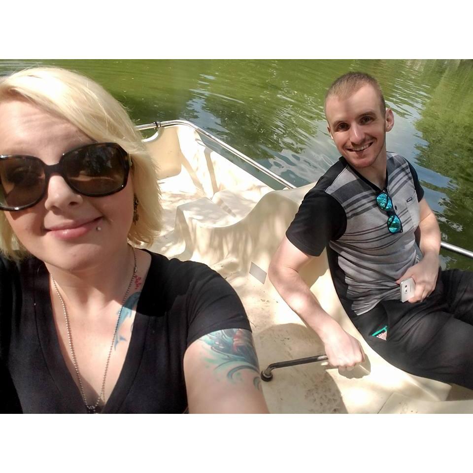 germany 2017, boat rental before climbing a waterfall where curtis proposed