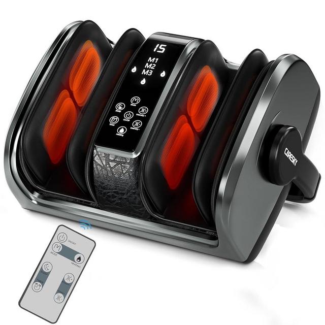 CARESKYpro FSA HSA Eligible Shiatsu Foot Massager Machine for Neuropathy and Pain Relief, 3 Heat Therapy, 5 Intensity Deep Kneading, Rolling for Calf-Leg-Arm Relaxation, Plantar Fasciitis