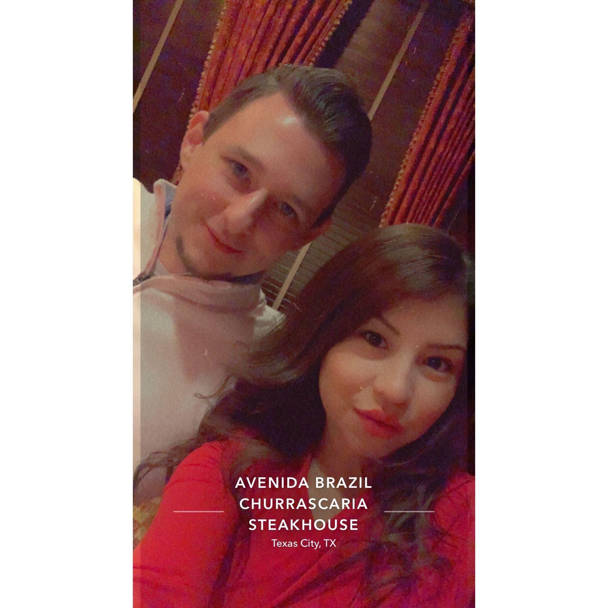 First Valentine's together and the famous red dress I was telling you about. Also our first disaster #Snowpocalypse #February2021