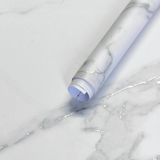 HOLOMEY Extra Wide White Marble Contact Paper 48x78 inch Modern Marble Wallpaper Peel and Stick Countertop Waterproof Vinyl Wrap Removeble Self-Adhesive Wall Paper for Bathroom Kitchen Countertop