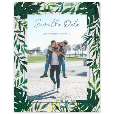 Beige Wedding Digital Save the Date - Cartago Portrait