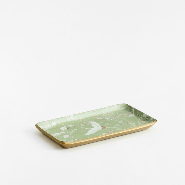 Printed Bird Print Enamel Tray – Small