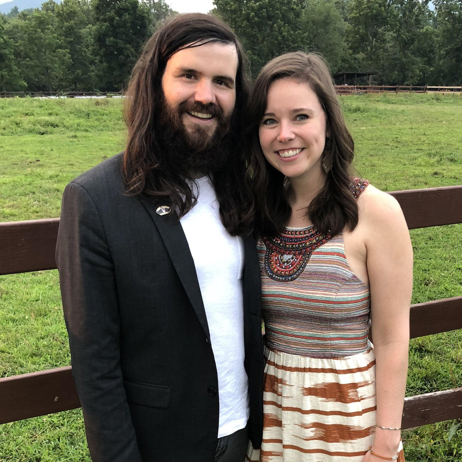 July 2018 - The first wedding we attended together.