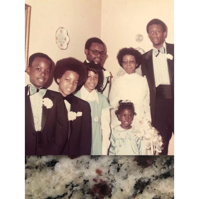 Ceasar McDuff (ringbearer), Edward G. Robinson (brother), Renee Robinson (sister), Stephen, Deneese, Reginald Robinson (brother), Shevita McDuff (flower girl). (1974)