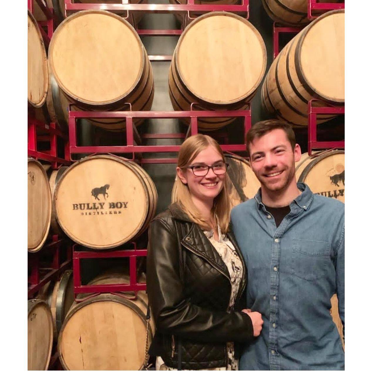 One of our first dates in 2019! Bully Boy Distillery, Boston