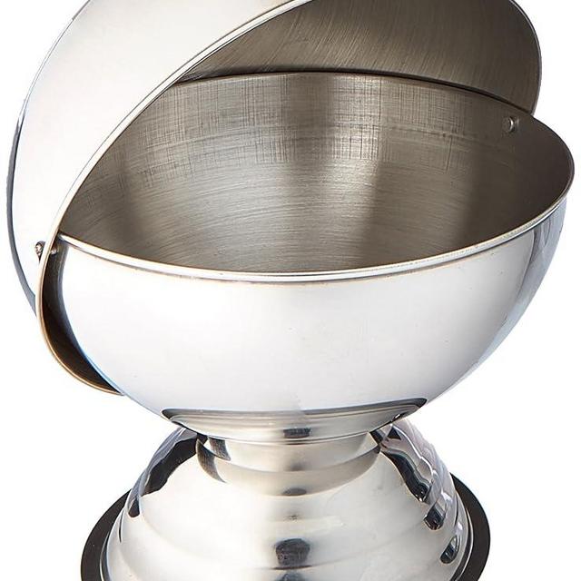 Winco 20 Ounce Sugar Bowl with Roll Top, Stainless Steel, Medium