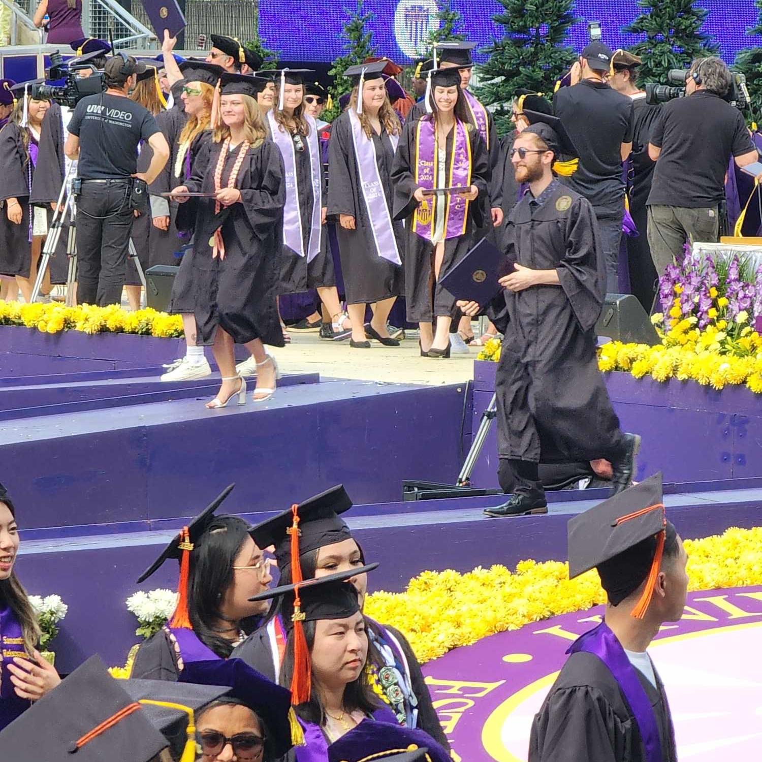 Jennis cousin, David graduating college.