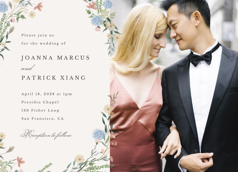 Laurelwood Photo | Light Oatmeal | Zola Wedding Invitations