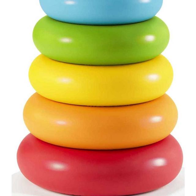 Fisher-Price Rock-a-Stack, Classic Ring Stacking Toy Made from Plant-Based Materials for Babies Ages 6 Months and Older