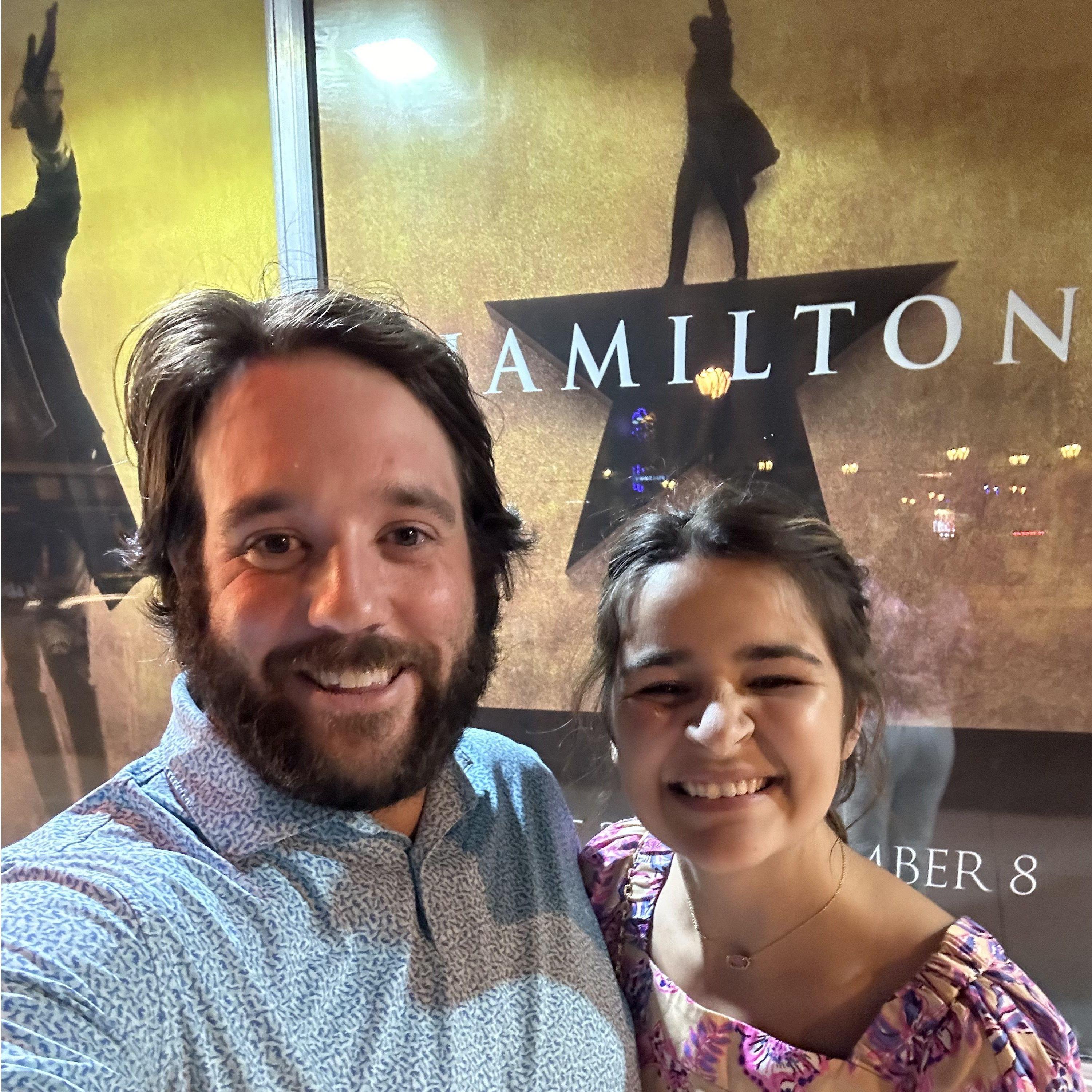 Amanda got Teddy the best birthday gift ever!!! HAMILTON!!!!
