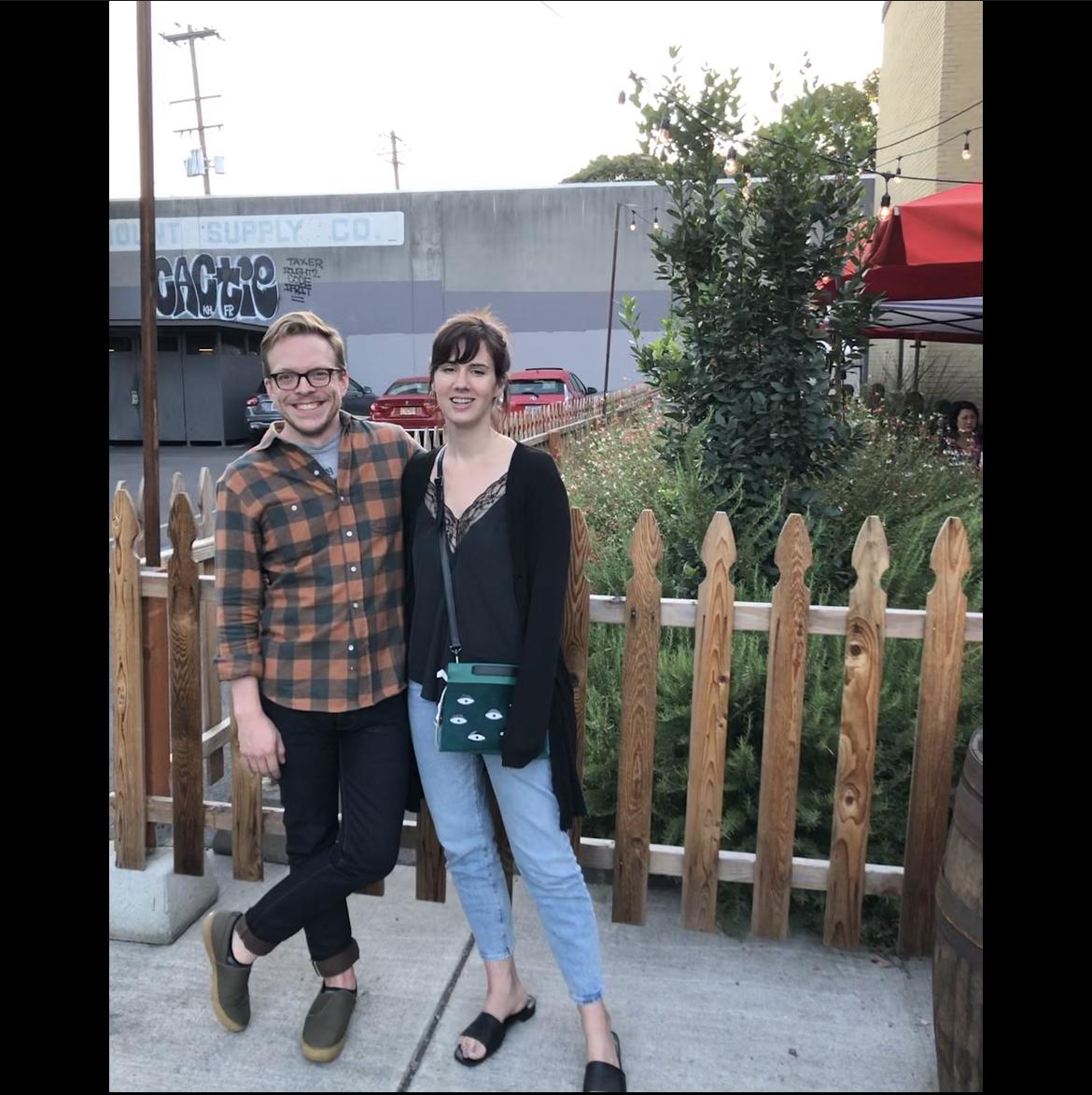 Weekend away in Portland, just after we got dinner with a friend.