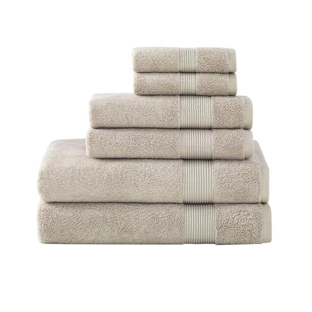 Under The Canopy Organic Cotton Classic Towels - Light Taupe - 2 Bath Towels