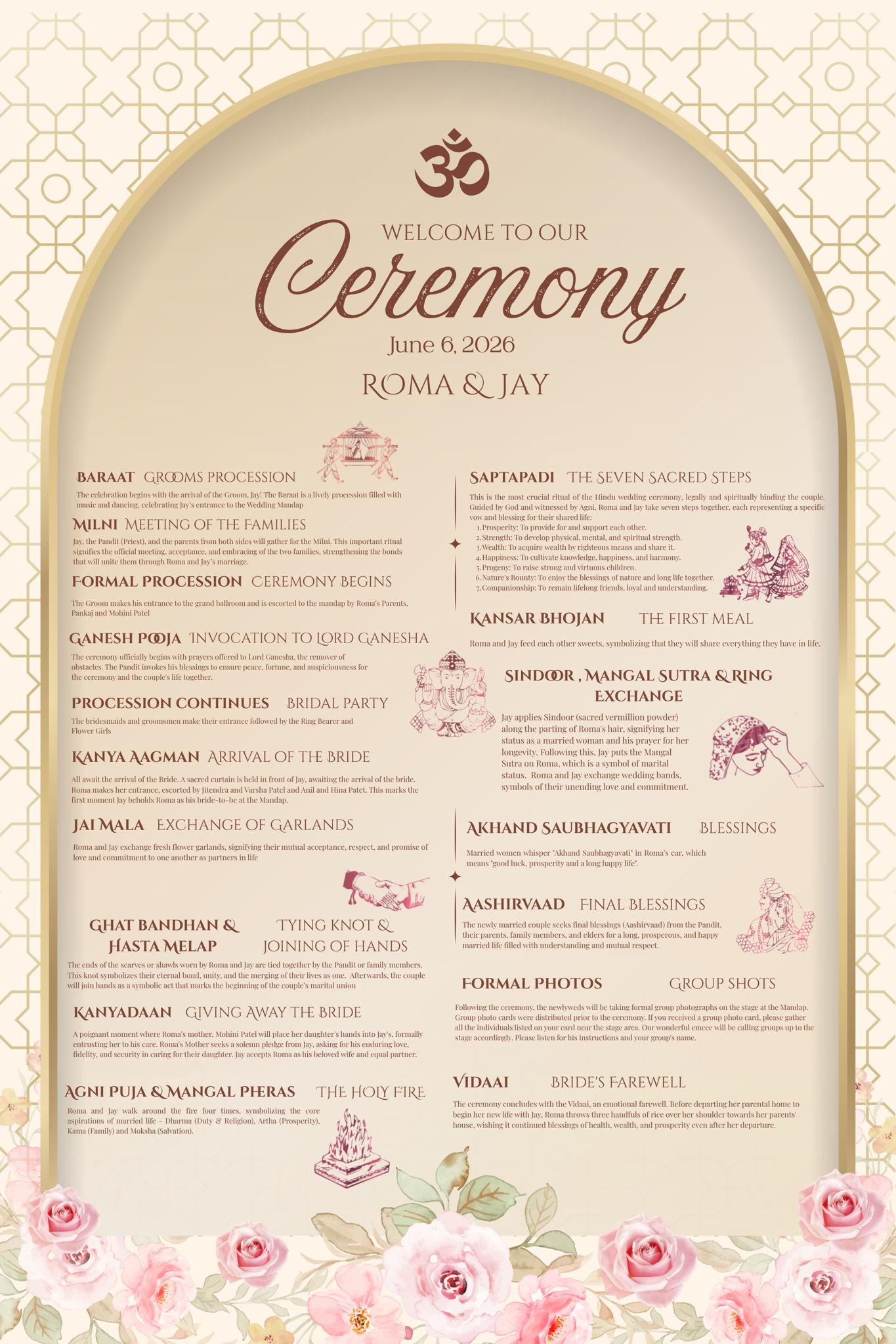 The Wedding Website of Jay Tailor and Roma Patel