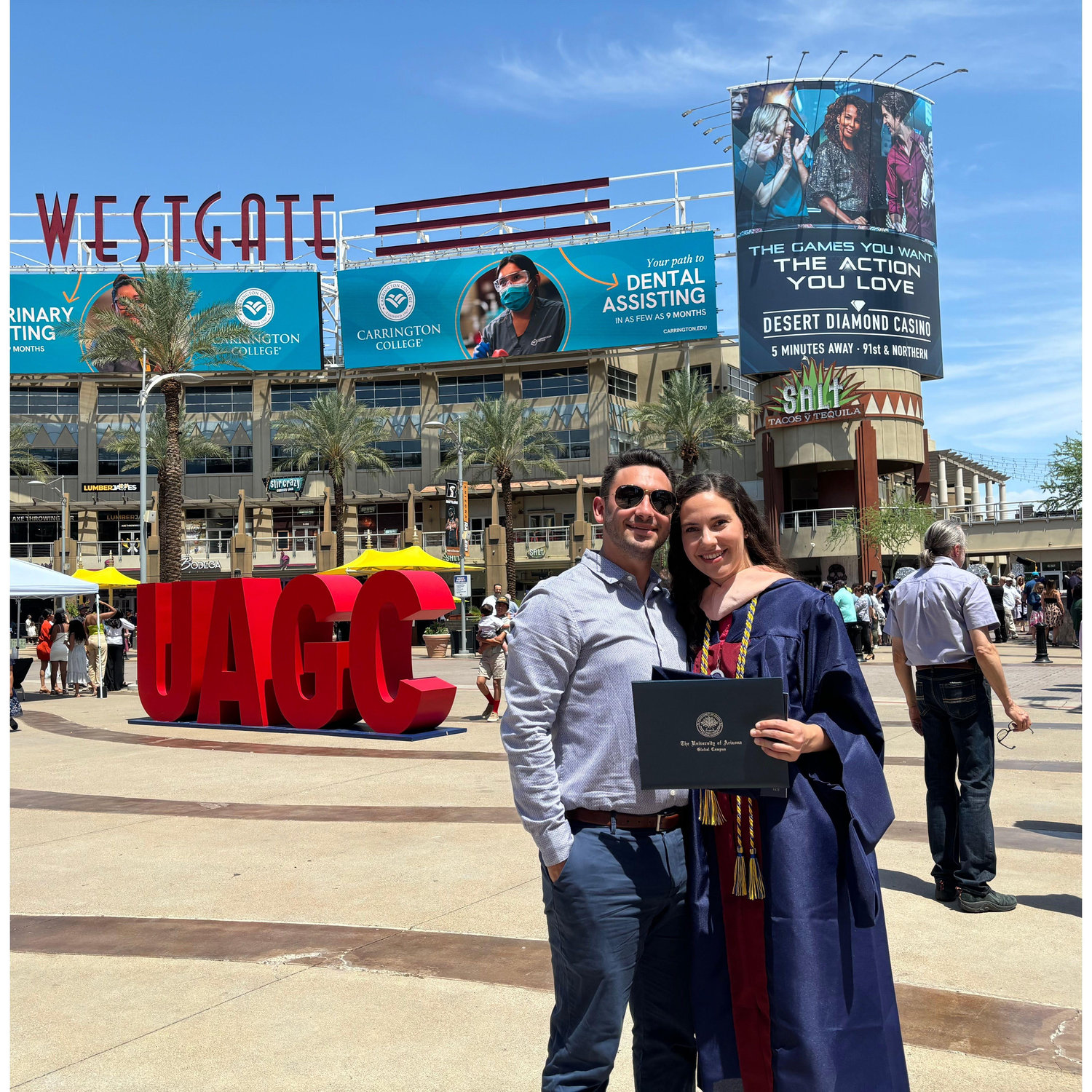 Miryam's Masters Graduation in Arizona