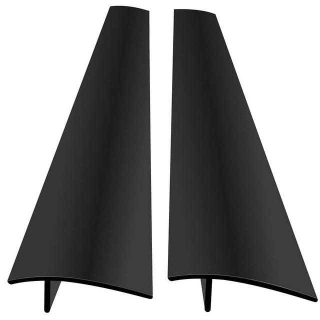 Gorilla Grip 2 Pack Silicone Stove Gap Covers, Heat Resistant Flexible Stovetop Filler Between Counters and Cooktops, Seamless Hidden Oven Side Guard, Prevents Counterspace Mess, 21 Inch, Black