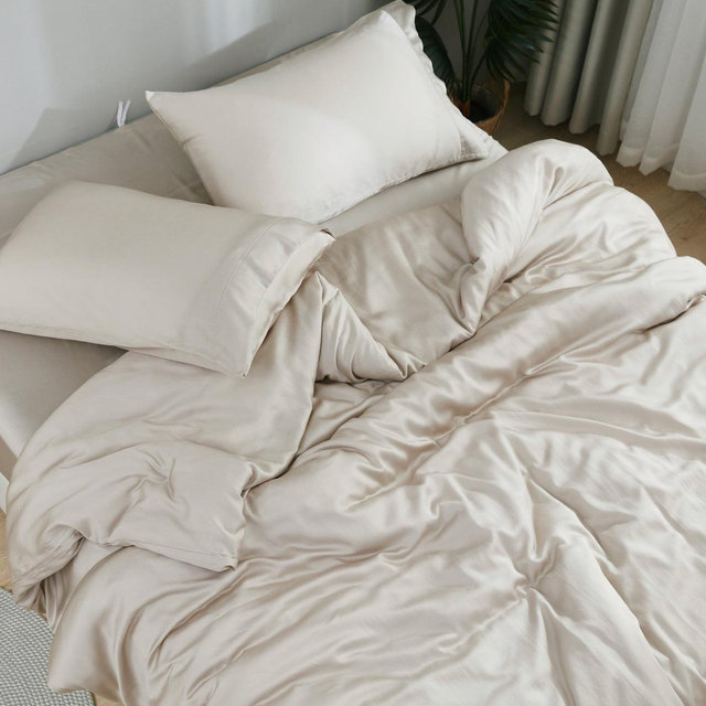 DOZ Bamboo Sheet Set + Flat Sheet (King, “Fog”)