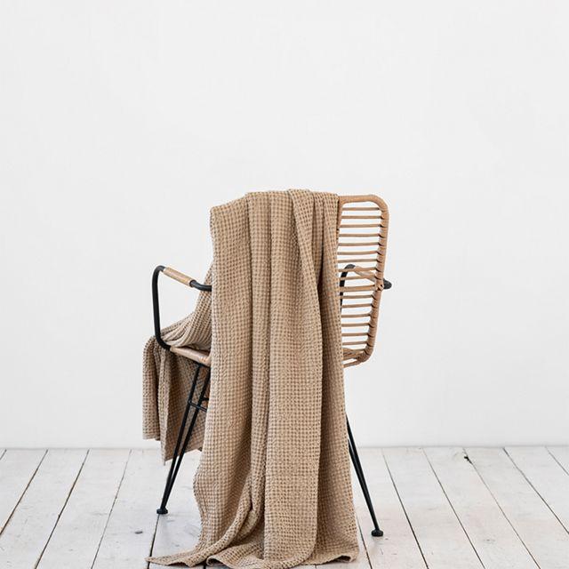MagicLinen Waffle Throw