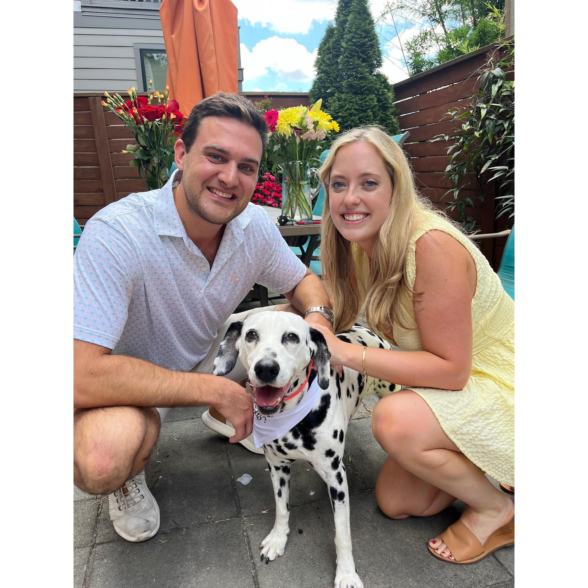 The happiest day ever - she said yes!