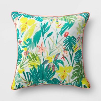 Outdoor Throw Pillow Green/White - Opalhouse™
