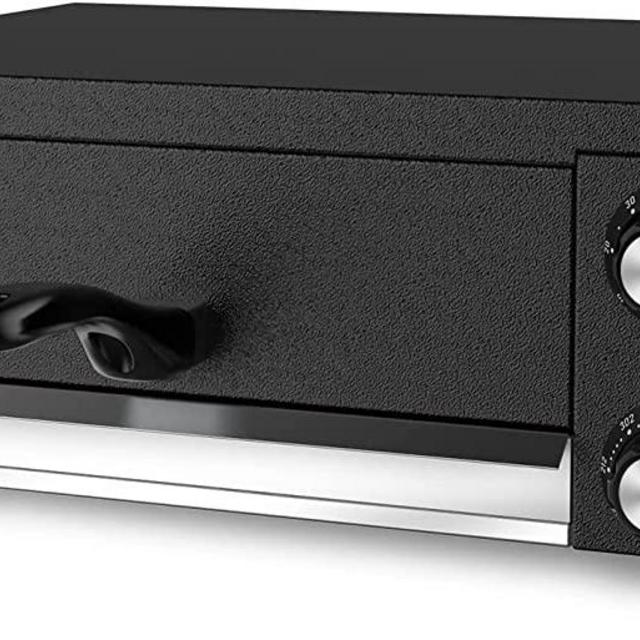 Electric Pizza Oven Indoor Countertop Pizza Oven Commercial Pizza Maker Machine for Home with Timer Stainless Steel Pizza Cooker