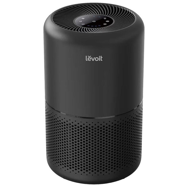 LEVOIT Air Purifier for Home Allergies Pet Hair in Bedroom, Covers Up to 1073 ft² by 56W High Torque Motor, AHAM VERIFIDE, 3-in-1 Filter with HEPA Sleep Mode, Remove Dust Smoke Odor, Core300-P, Black