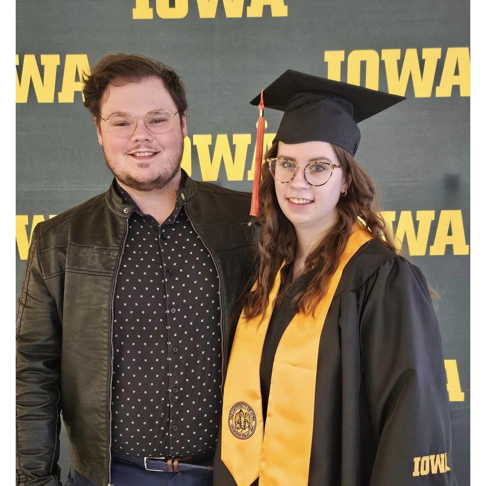 Erin graduating with her BSN