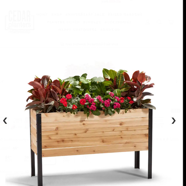 18″ x 48″ Deep Root Raised Garden Bed - 30″ TALL - Select Grade