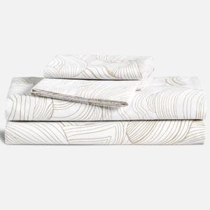 Luxe Sateen Core Sheet Set - Oyster in Pebble - Queen