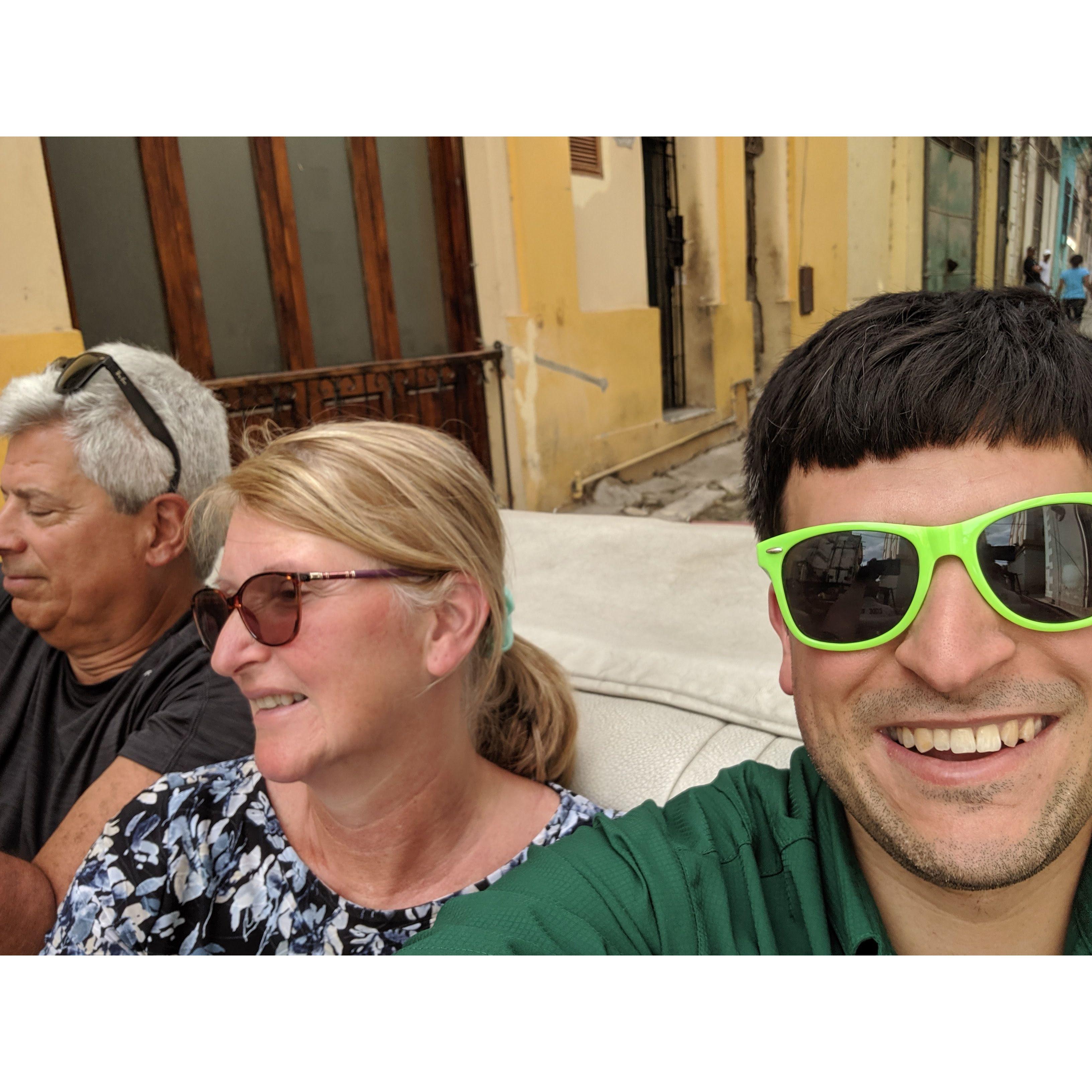 In Cuba for the first time with my parents.