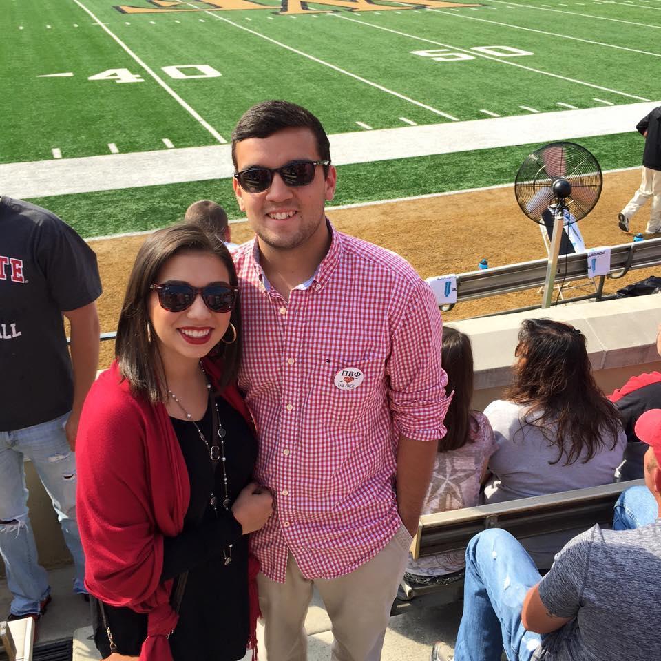Cheering on NC State while visiting Tom at Wake Forest!