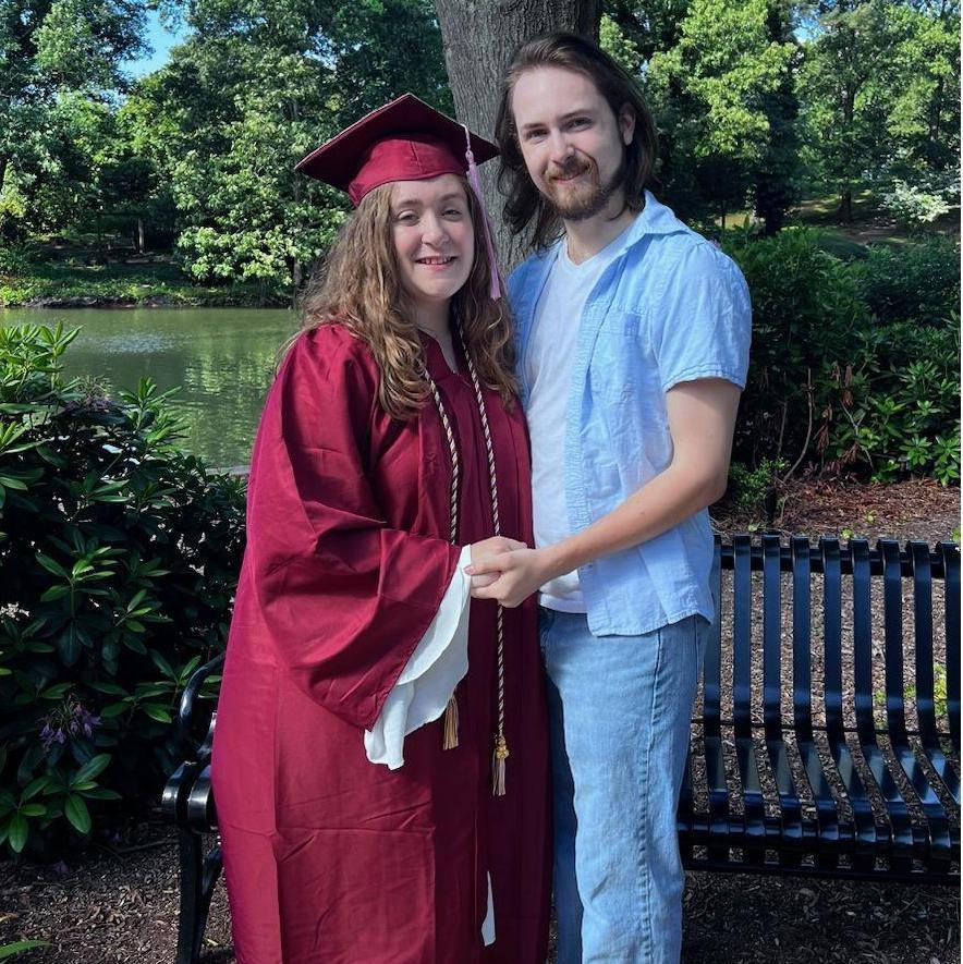 Just after Ellie's college graduation (Meredith College Class of 2024).